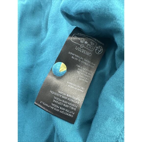 Anthropologie Peregrine Floral Blue Flutter Sleeve Midi Dress Size XL - Picture 6 of 8